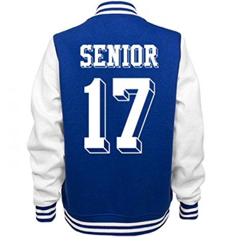 Custom Initials Seniors Jacket Ladies Fleece Letterman Varsity Jacket