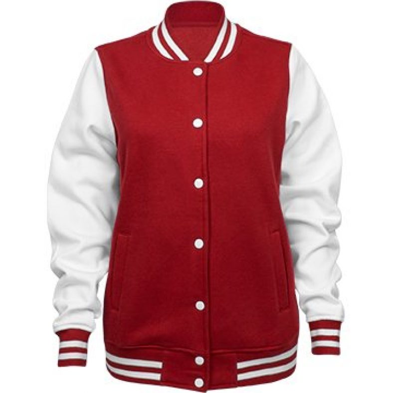 Buy Cute Baseball Girlfriend Name: Ladies Fleece Letterman Varsity Jacket