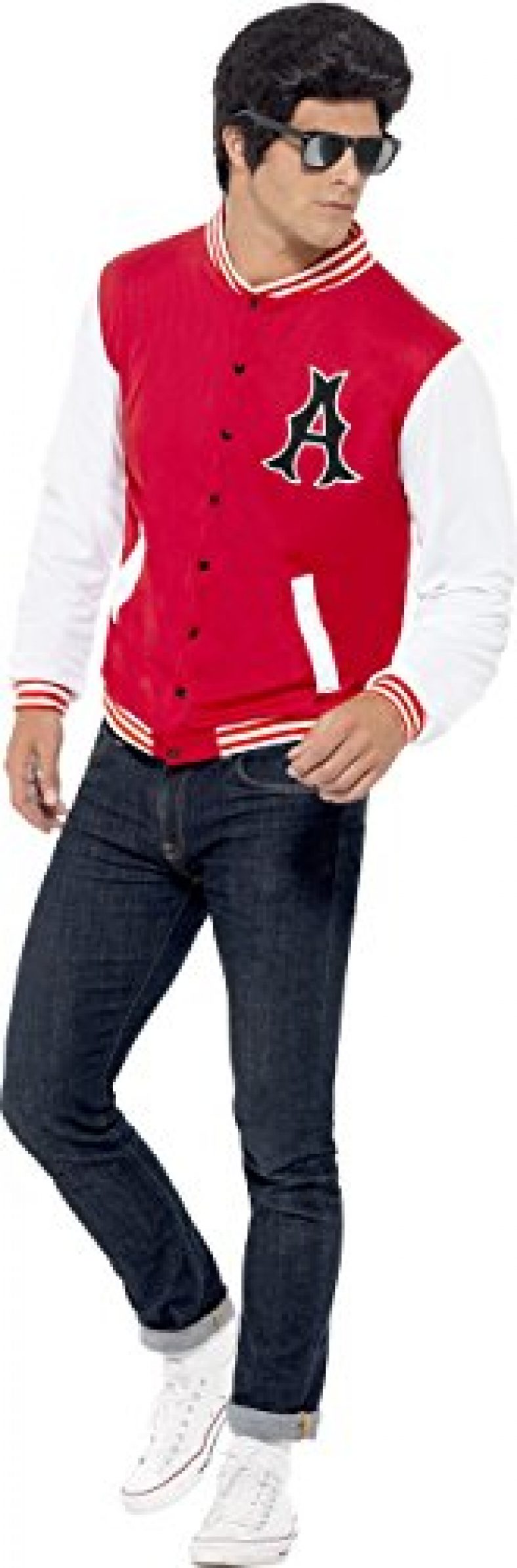 Buy Smiffy's Men's 50's College Jock Letterman Jacket