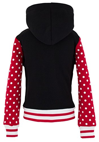 WG Fashion 16117 Big Girl's Polka Dot and M Letterman Jacket