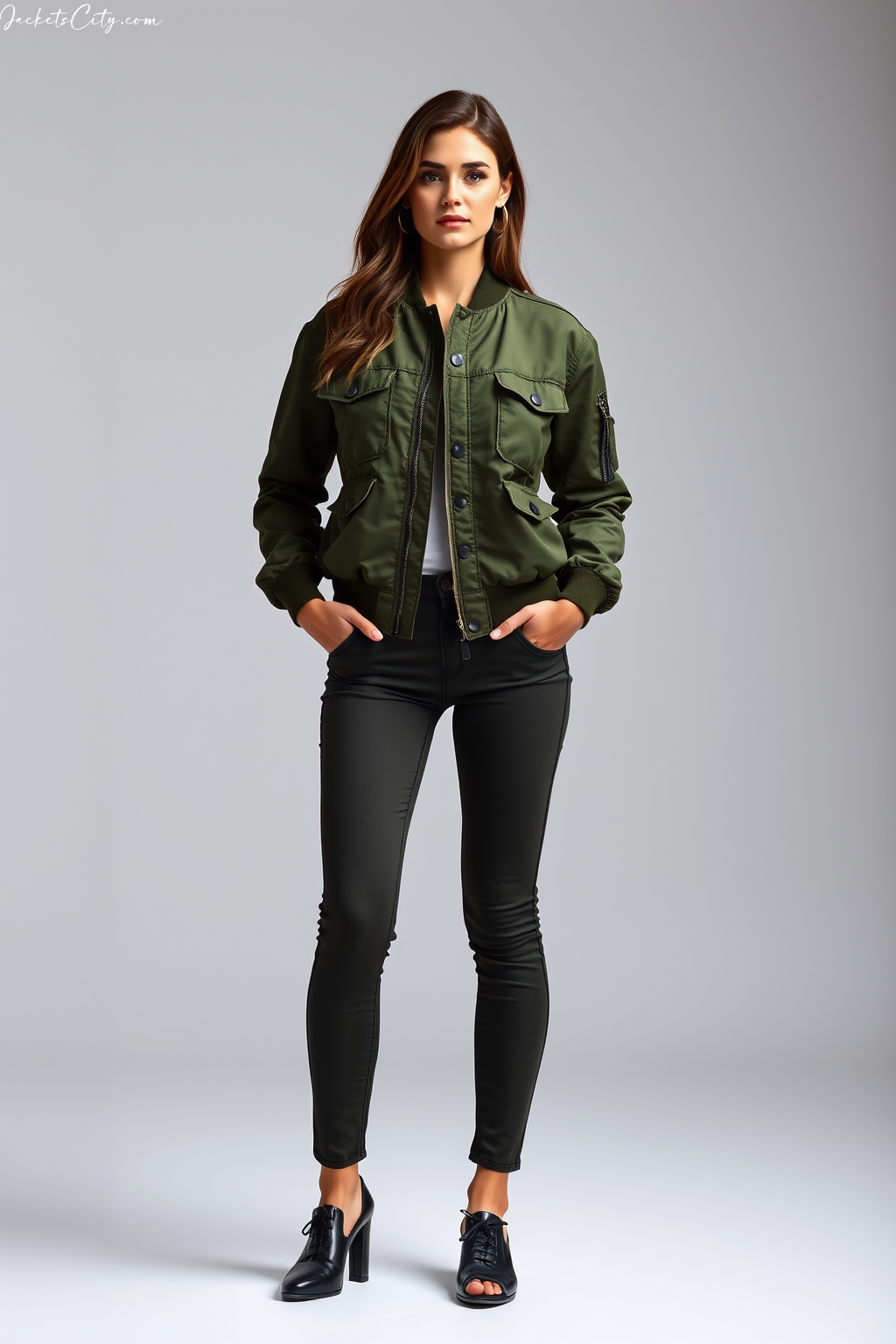 Military Might: The Army Green Bomber Jacket