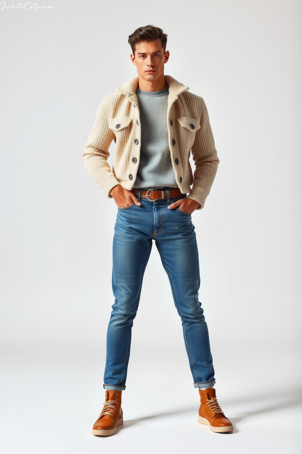 How to Layer: Cropped Sherpa Denim Crop Sweater + Layered Look