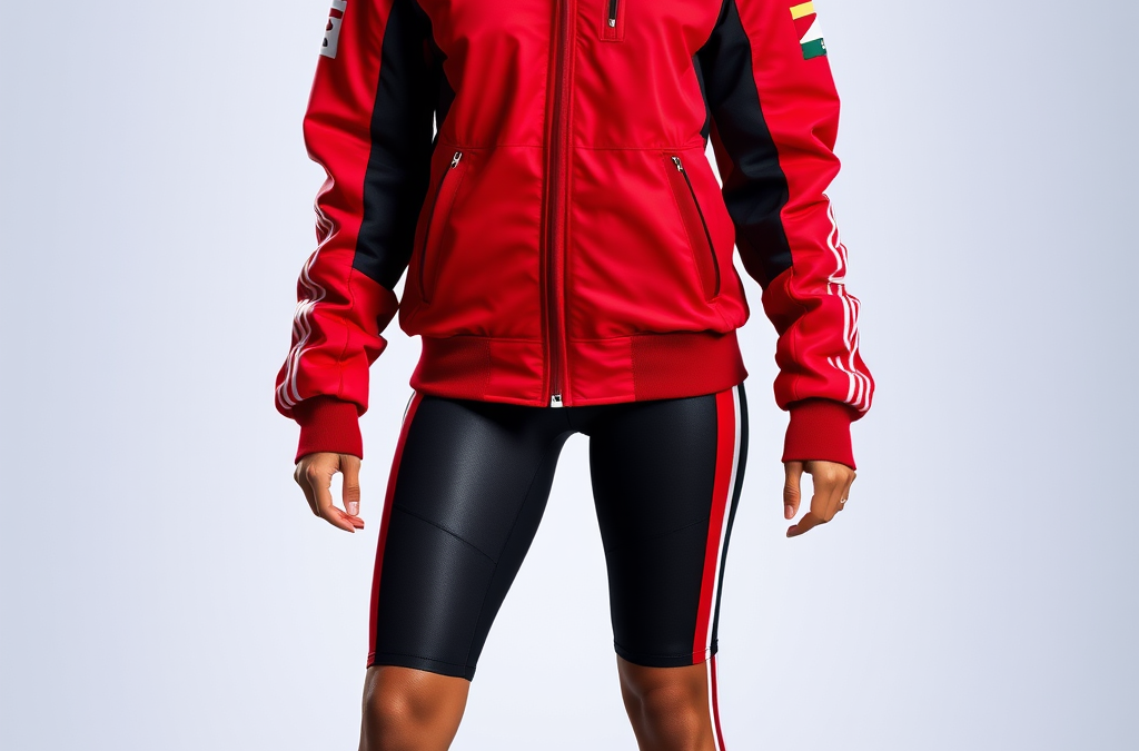 Ferrari F1 Jacket: Red and Black Colorway with Aerodynamic Design