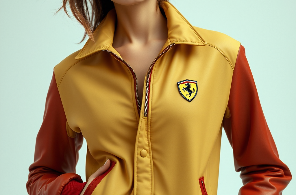 Ferrari Driving Jacket: Italian Craftsmanship with Leather Trim
