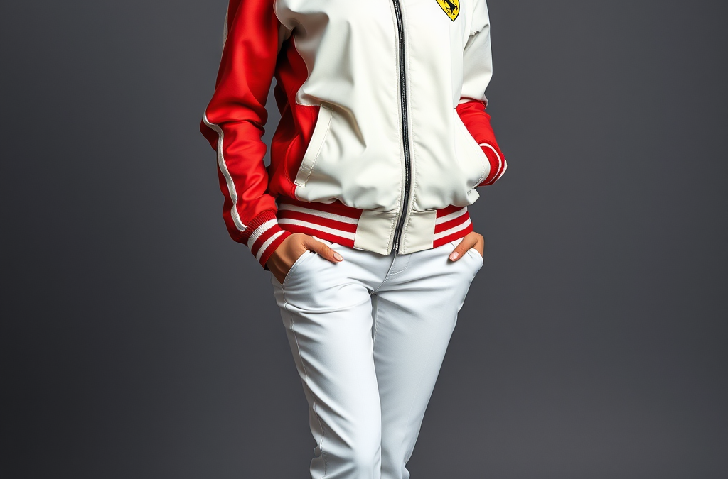 Ferrari Heritage Jacket: Vintage Racing Graphics and Classic Logo