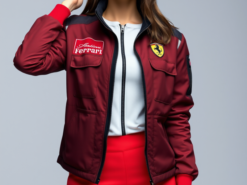 Ferrari Paddock Jacket: Professional Team Design with Pockets