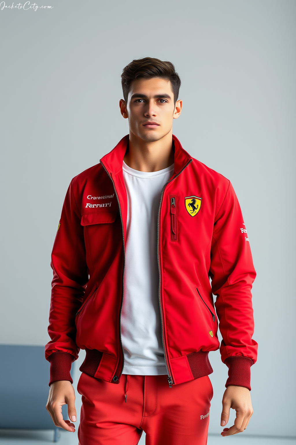 Ferrari Paddock Jacket: Professional Team Design with Multiple Pockets