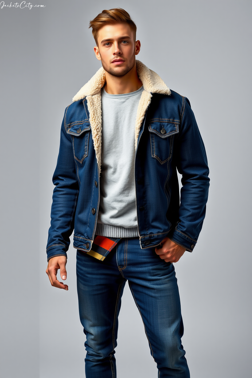 Outfit Inspiration: Fleece-Lined Denim Jacket and Flannel