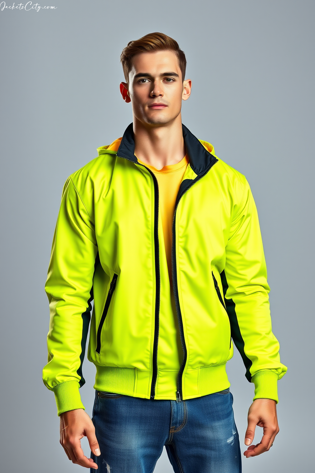 Neon Green Bomber Jacket