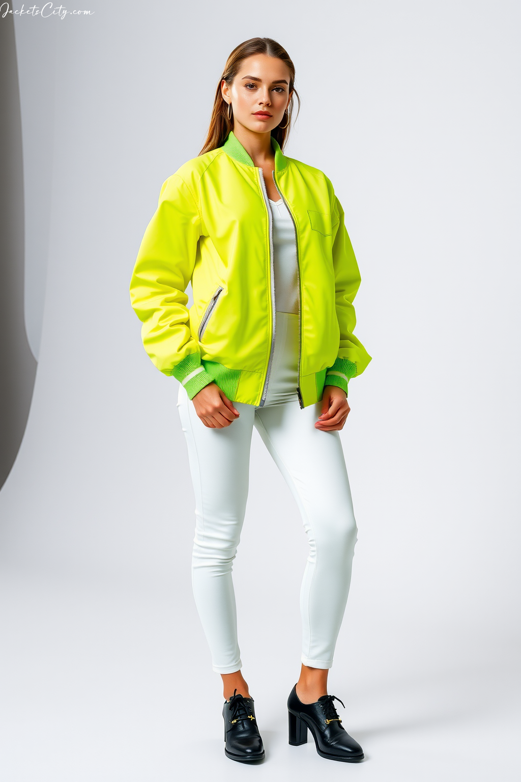 Neon Green Bomber Jacket