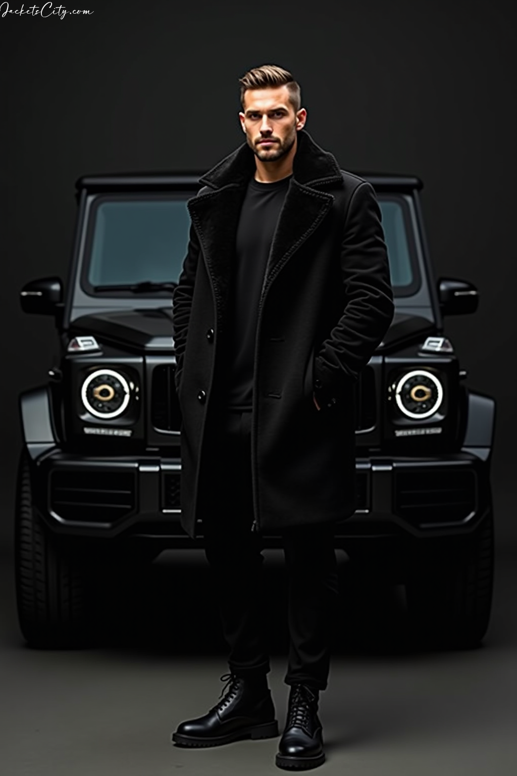Black Shearling Coat
