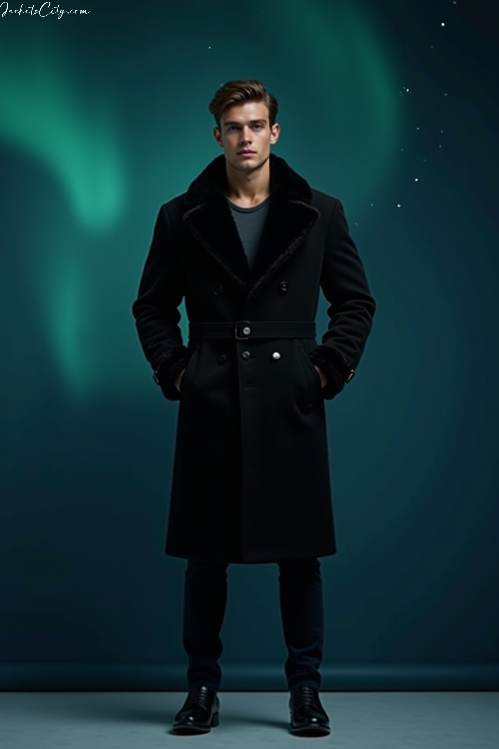 Black Shearling Coat