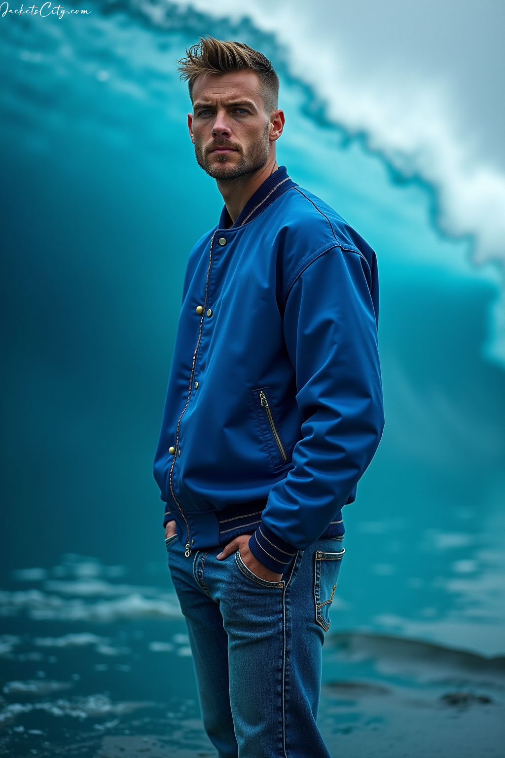 Blue Varsity Jacket