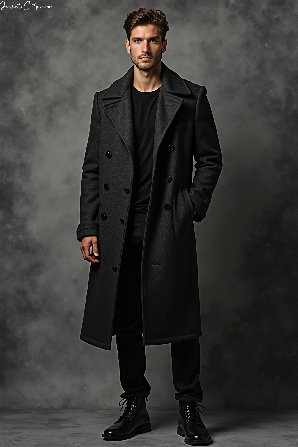Charcoal Wool Coat