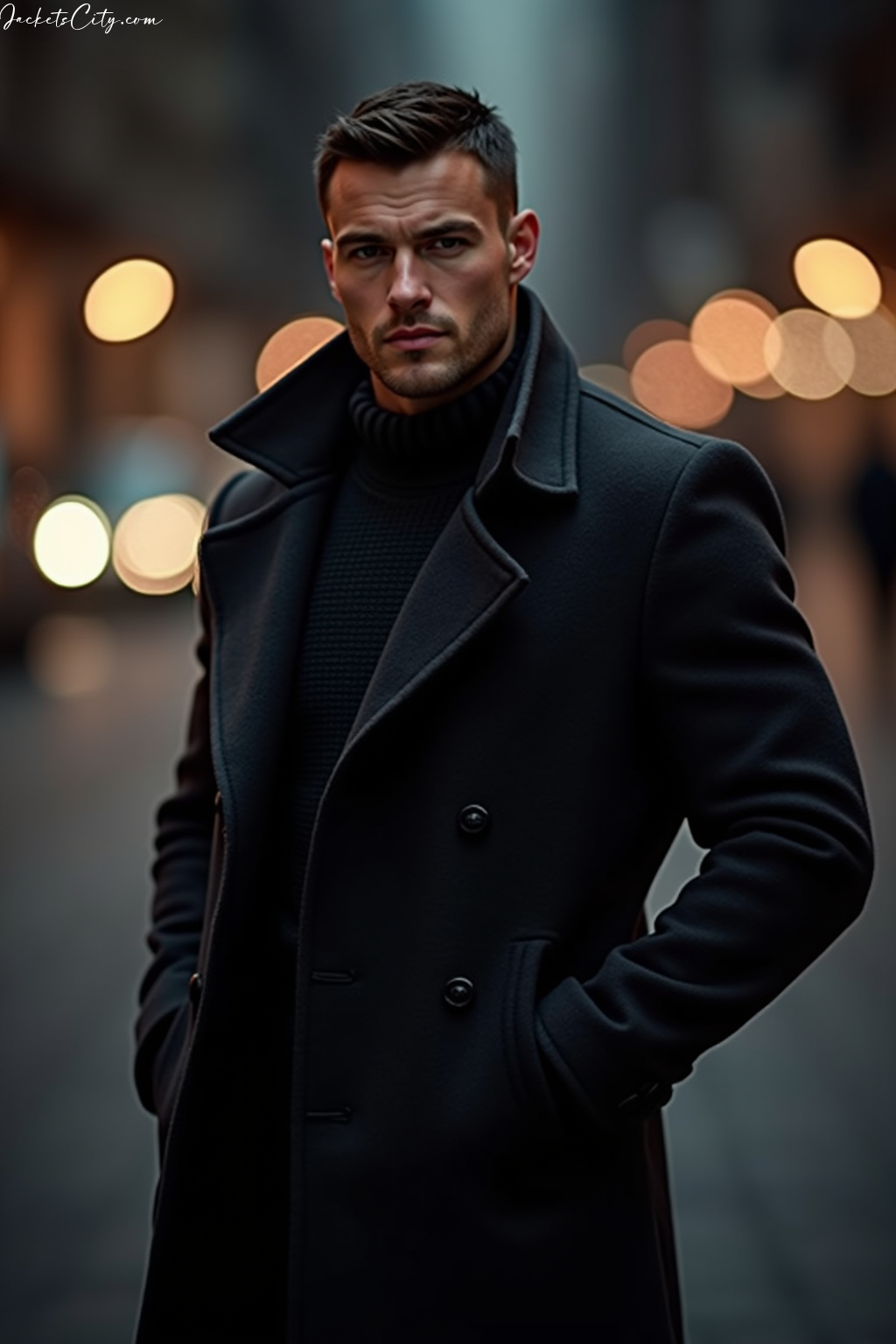 Charcoal Wool Coat