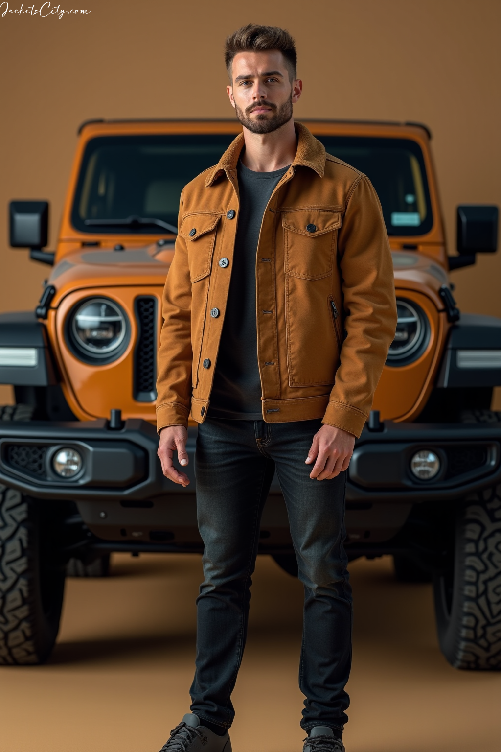 Tan Trucker Jacket
