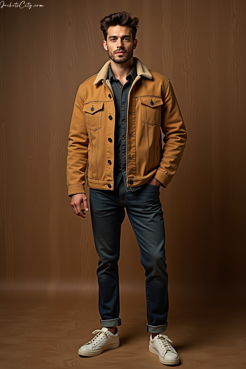 Tan Trucker Jacket