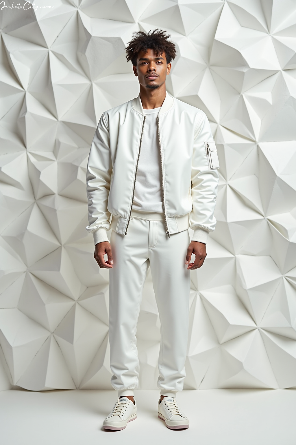 White Bomber Jacket