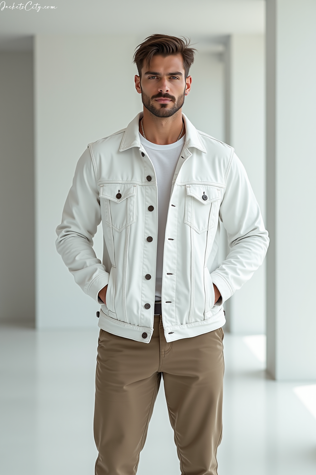 White Denim Jacket