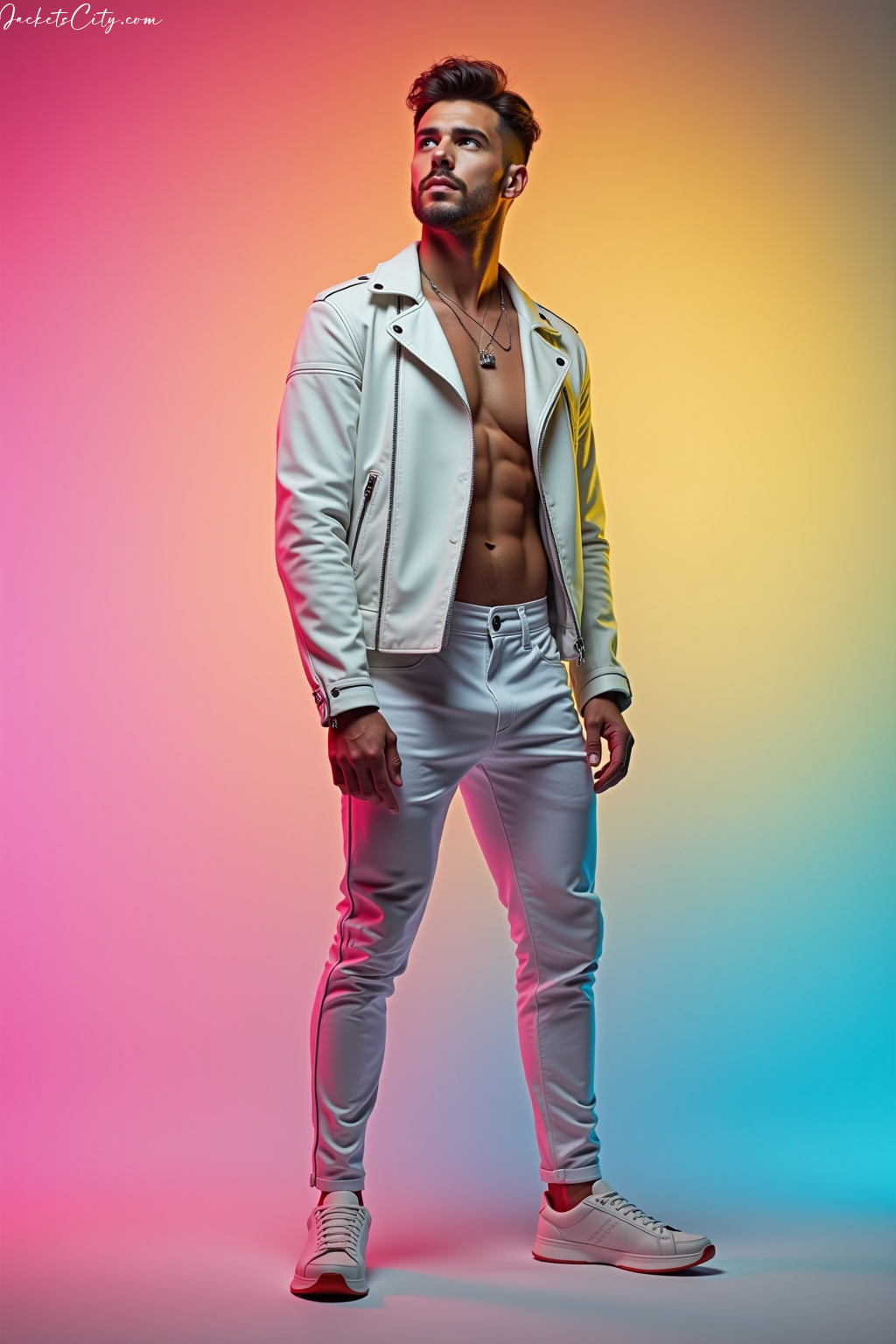 White Leather Jacket