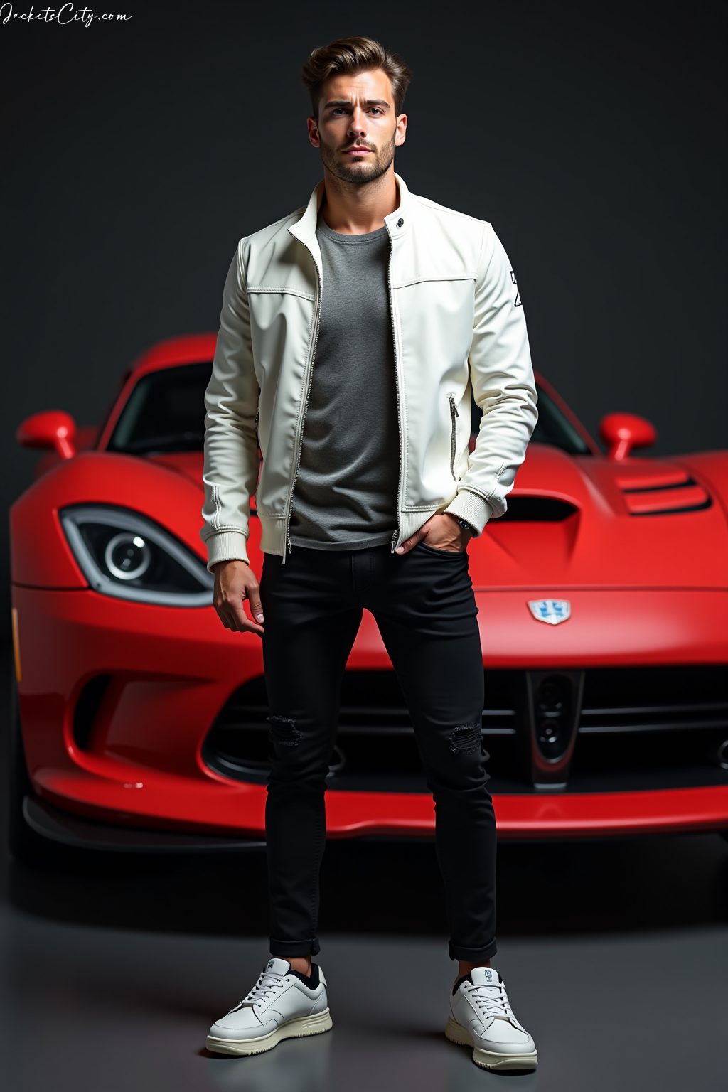 White Leather Jacket