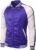 JOGAL Mens Zip Up Stain Contrast Colors Varsity Baseball Bomber Jacket